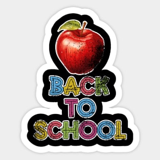 Back To School Apple For Teacher Sticker